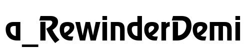 a_RewinderDemi Font Image