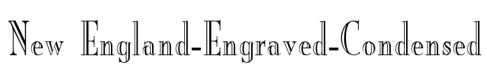 New England-Engraved-Condensed Font Image