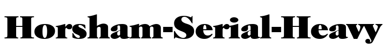 Horsham-Serial-Heavy Font Image