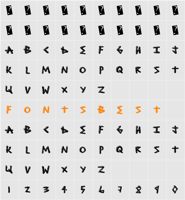 ShockTreatment Character Map