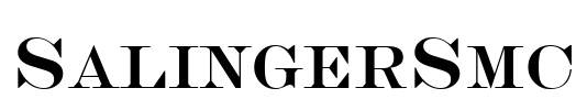 SalingerSmc Font Image