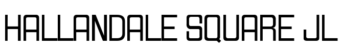 Hallandale Square JL Font Image