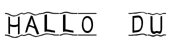 Hallo du! Font Image