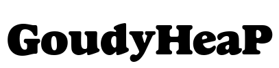 GoudyHeaP Font Image