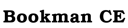 Bookman CE Font Image