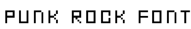 Punk Rock Font Font Image