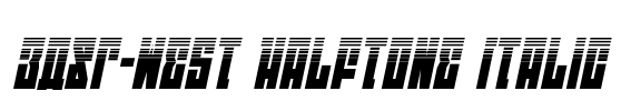 EAST-west Halftone Italic