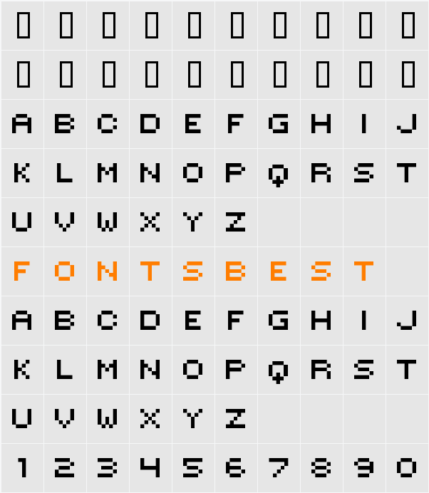 HILOGINCON Character Map