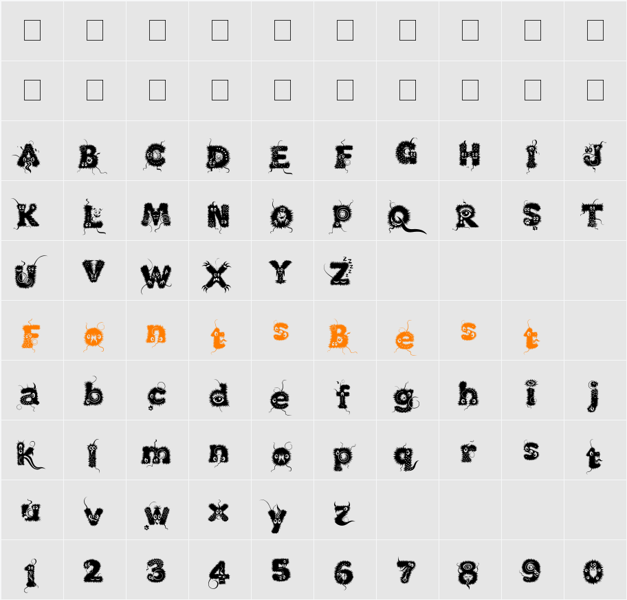 Kingthings Lupine Character Map