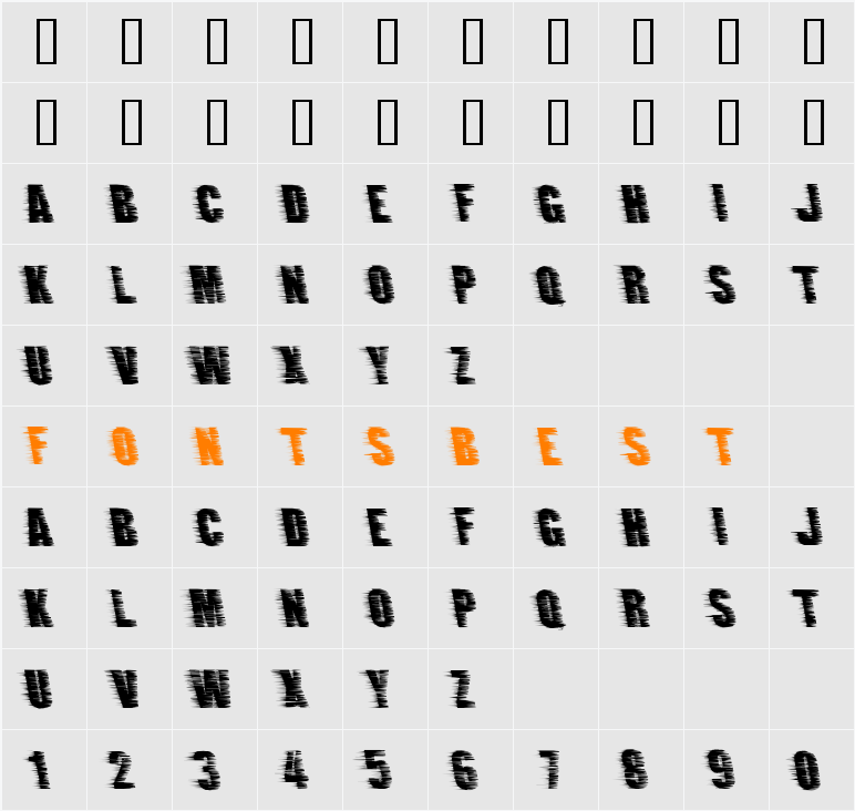 Ground Zero Character Map