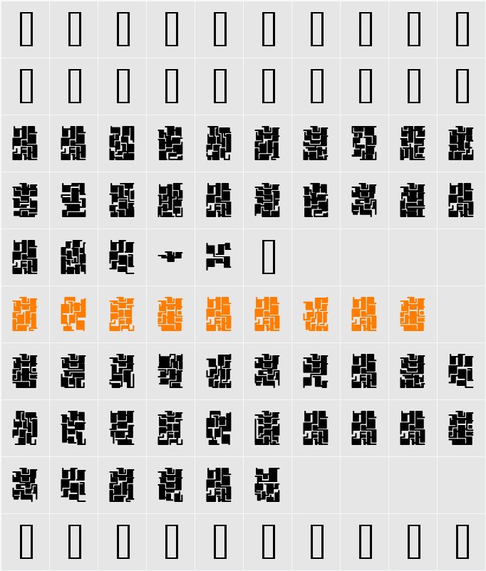 damara Character Map