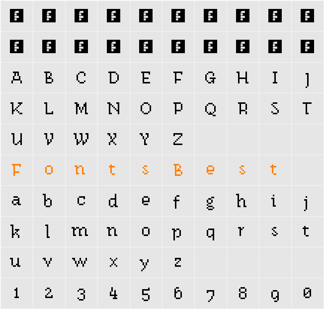 fs not zyamba Character Map