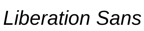 Liberation Sans Font Image