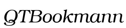 QTBookmann Font Image
