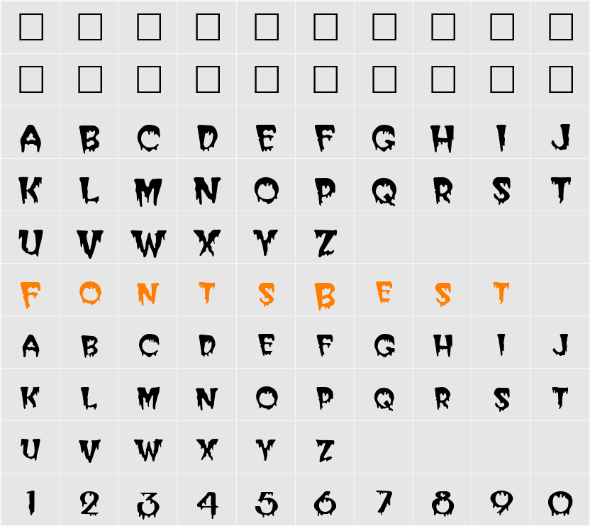 PostCrypt Character Map
