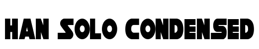 Han Solo Condensed Font Image