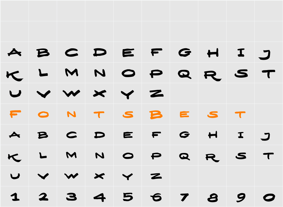 DesignerScript Caps Character Map