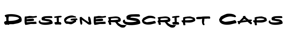 DesignerScript Caps Font Image