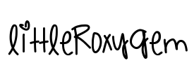 LittleRoxyGem Font Image