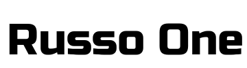 Russo One Font Image