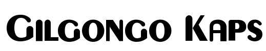 Gilgongo Kaps Font Image