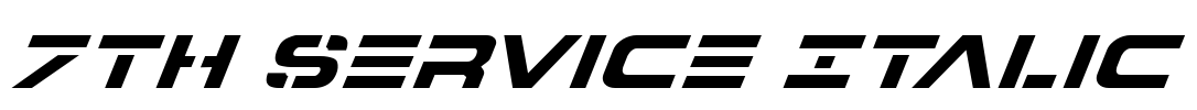 7th Service Italic