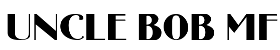 Uncle Bob MF Font Image