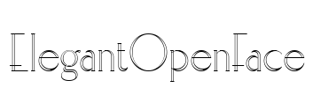 ElegantOpenFace Font Image
