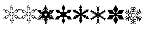 WWFlakes Font Image