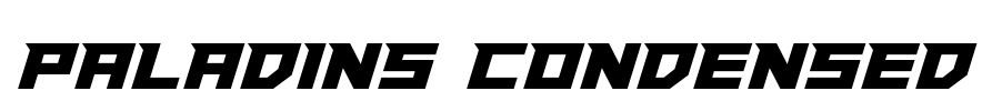 Paladins Condensed Font Image