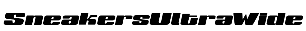 SneakersUltraWide Font Image