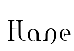 Hane Font Image