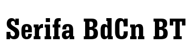 Serifa BdCn BT