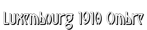 Luxembourg 1910 Ombre Font Image