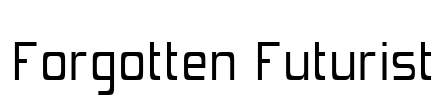 Forgotten Futurist Font Image