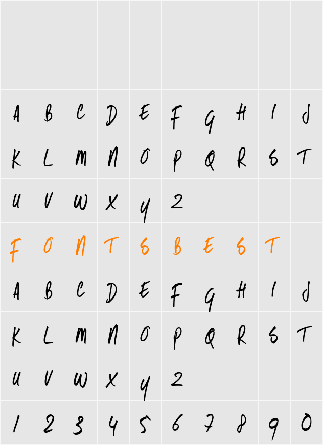 Same Same But Different Character Map