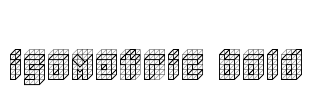 isometric bold Font Image