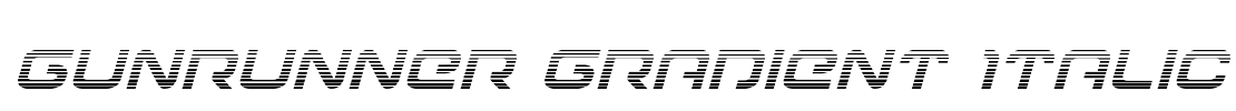 Gunrunner Gradient Italic
