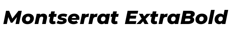 Montserrat ExtraBold Font Image