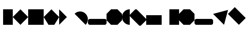 Shape Blocks Solid Font Image