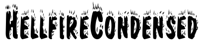 HellfireCondensed Font Image