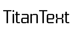 TitanText Font Image