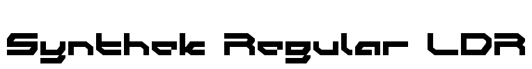 Synthek Regular LDR Font Image