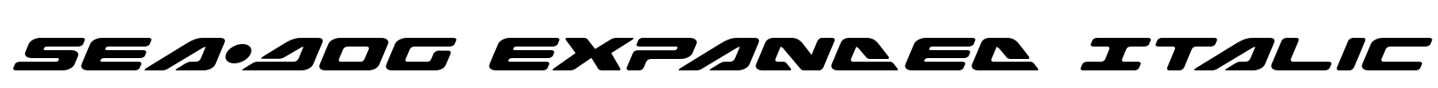 Sea-Dog Expanded Italic