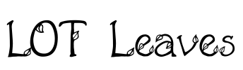 LOT Leaves Font Image