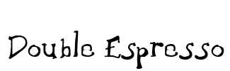 Double Espresso Font Image