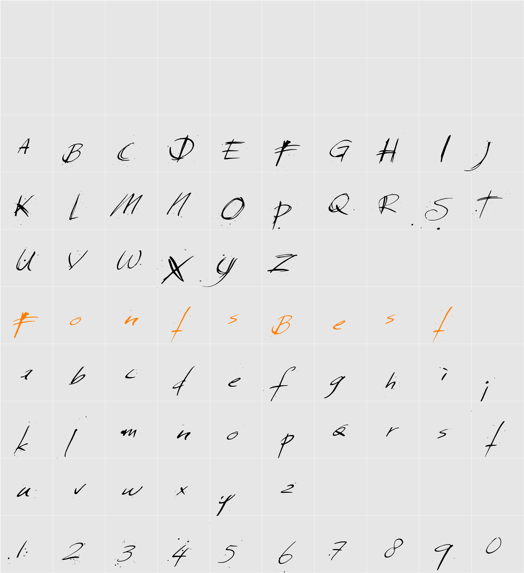Sunday  Monday Character Map