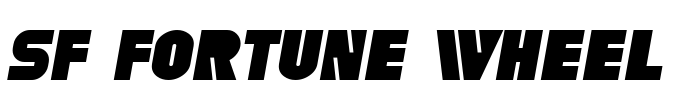 SF Fortune Wheel Font Image