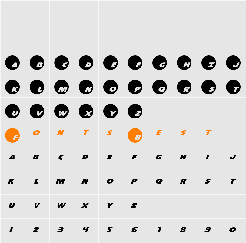 Dot.com Character Map