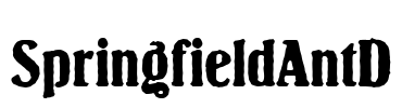 SpringfieldAntD Font Image